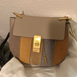 Chloe multi color suede crossbody